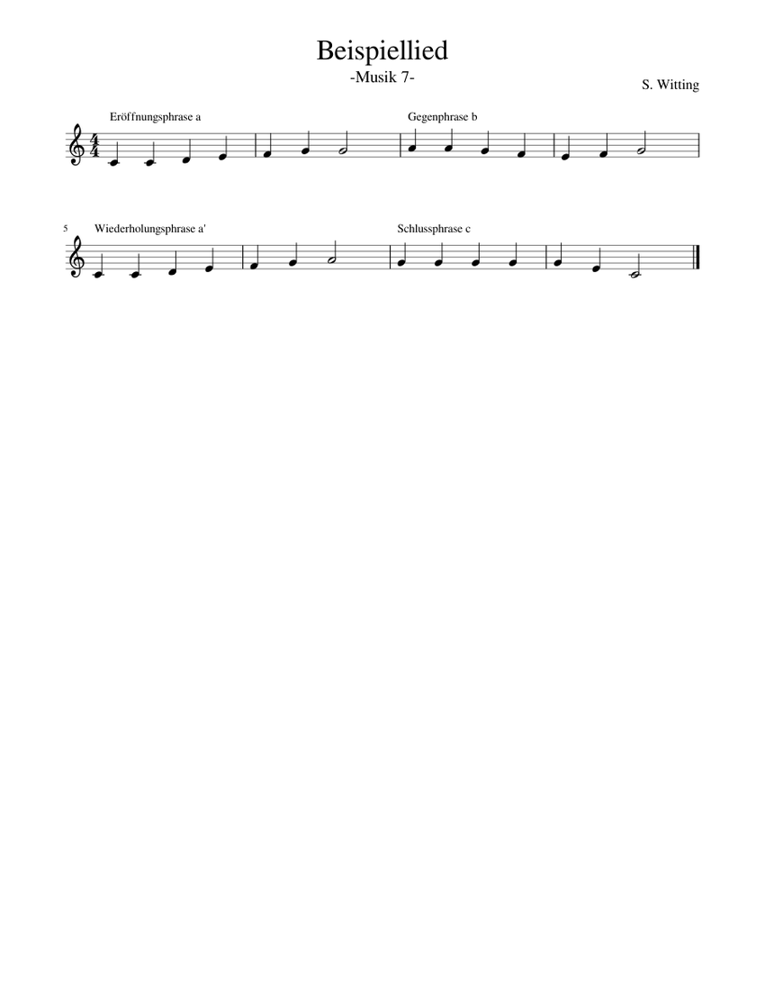 Beispiel Melodie Sheet Music For Vocals Solo Musescore beispiel-melodie-sheet-music-for-vocals-solo-musescore