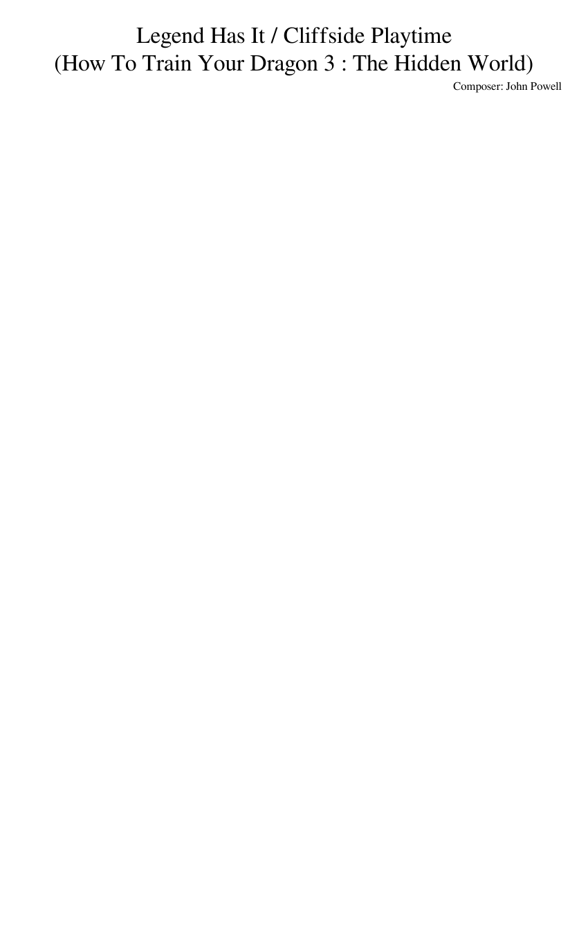 How to Train Your Dragon: The Hidden World - Legend Has It / Cliffside Playtime