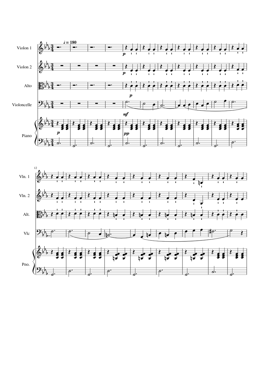Second Waltz Shostakovich Sheet music for Piano, Violin, Viola, Cello (Piano  Quintet) | Musescore.com