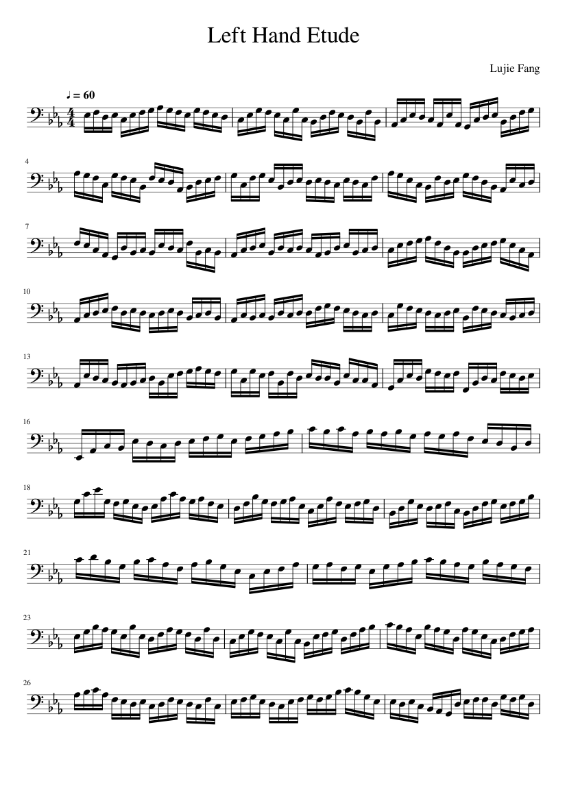 Left Hand Etude