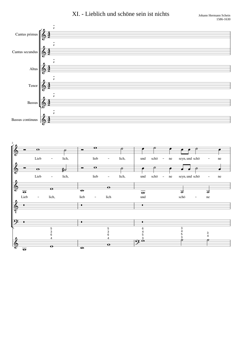 Lieblich und schöne sein ist nichts