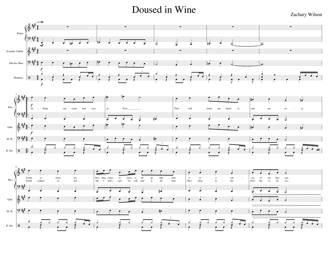 Doused in Wine