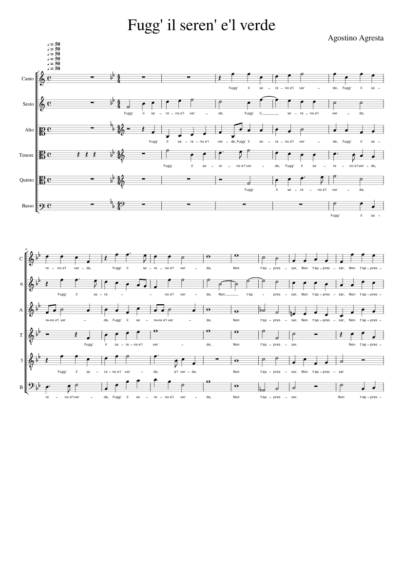 Fugg' il seren' è'l verde