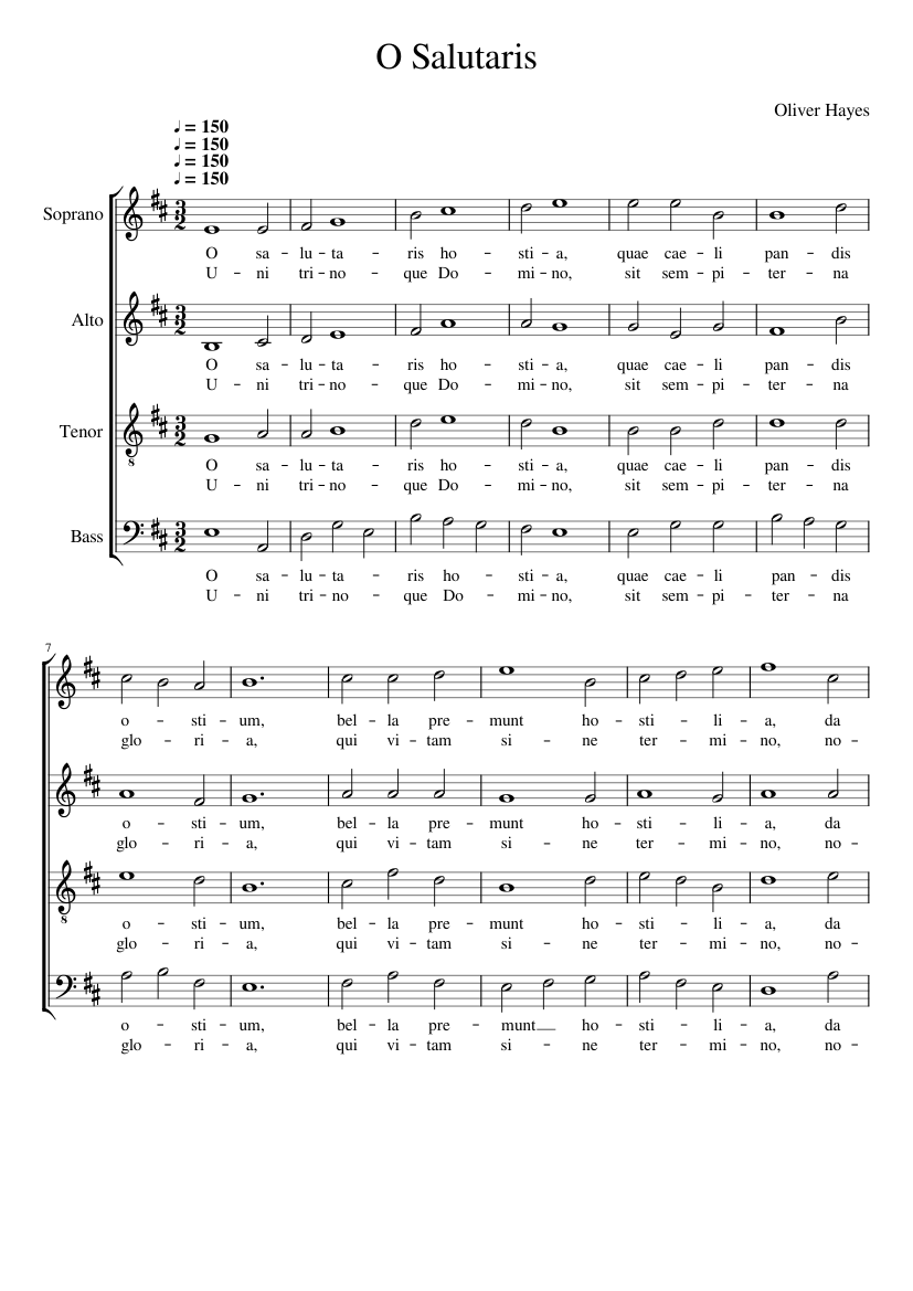 O Salutaris