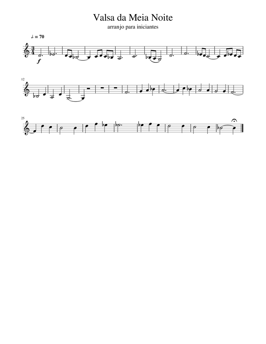 Valsa da Meia Noite acordeon Sheet music for Accordion (General Handbell  Ensemble) | Musescore.com