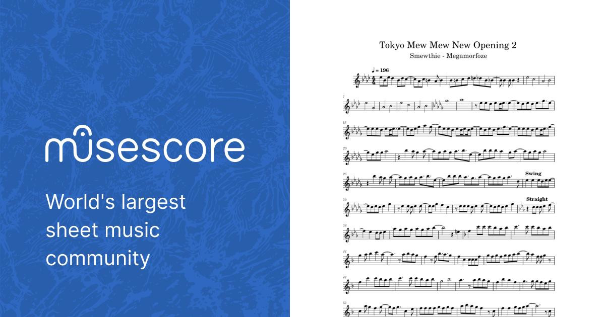 Tokyo Mew Mew New Opening 2 Sheet music for Flute (Solo)