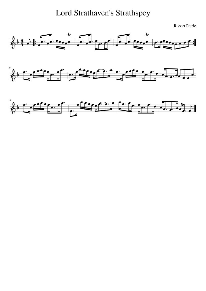 Lord Strathaven's Strathspey