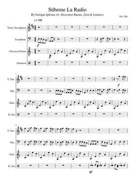 Free Subeme La Radio by Enrique Iglesias sheet music | Download PDF or  print on Musescore.com