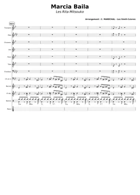Free Marcia Baila by Les Rita Mitsouko sheet music | Download PDF or print  on Musescore.com