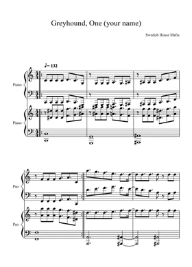Free Greyhound, One by Swedish House Mafia sheet music | Download PDF or  print on Musescore.com