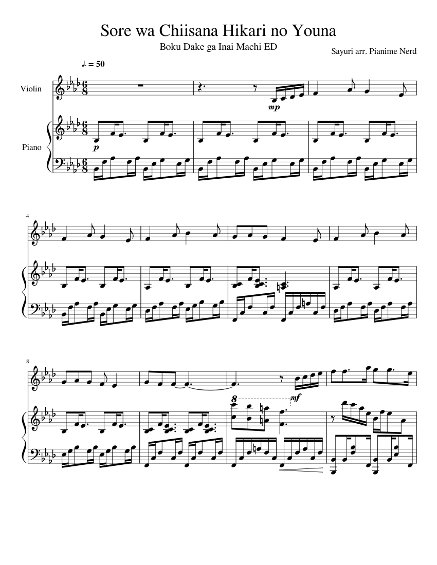 Linaria - MaRuRi To Ryuga, Koi to Yobu ni wa Kimochi Warui (Koikimo) ED, TV Size, Piano Sheet music for Piano (Solo)