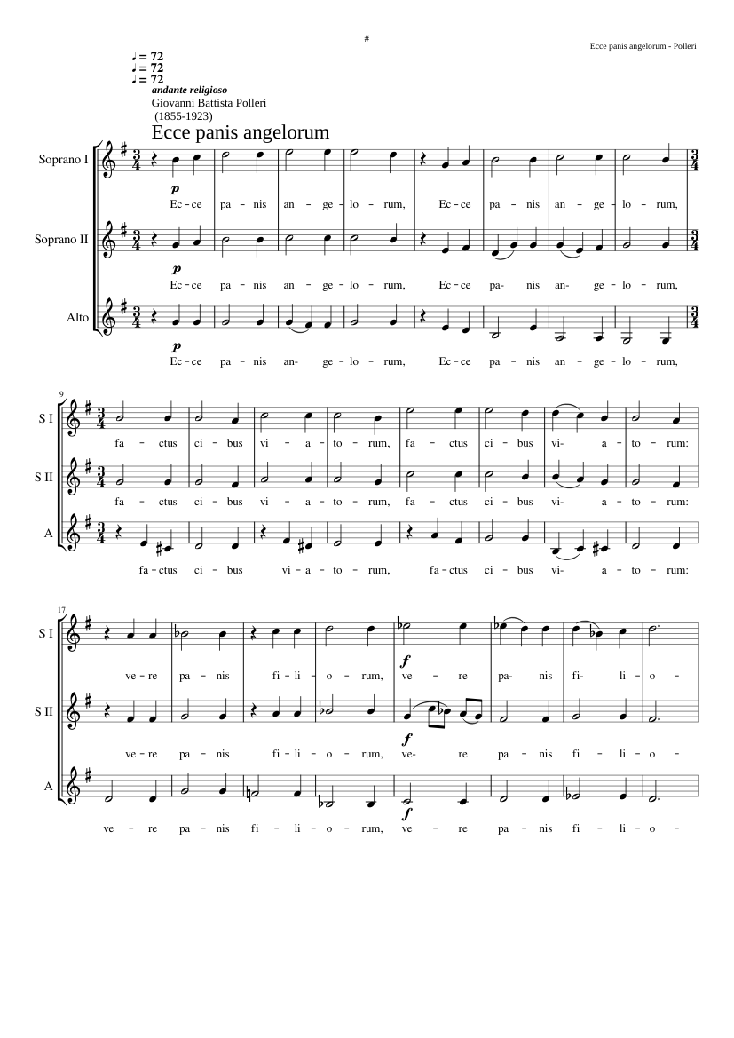 Ecce panis angelorum