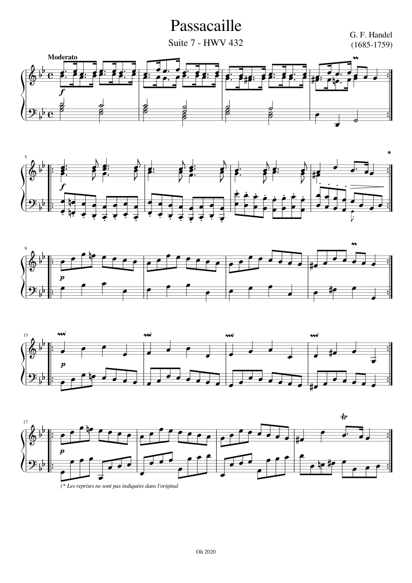 Suite in G minor HWV 432