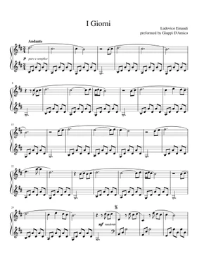 ludovico eunaudi sheet music | Play, print, and download in PDF or MIDI  sheet music on Musescore.com
