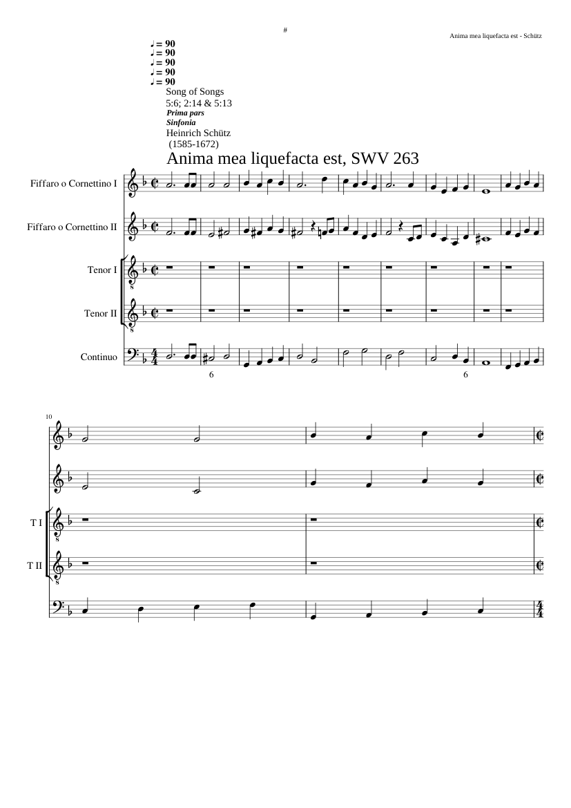 Anima mea liqufacta est SWV 263