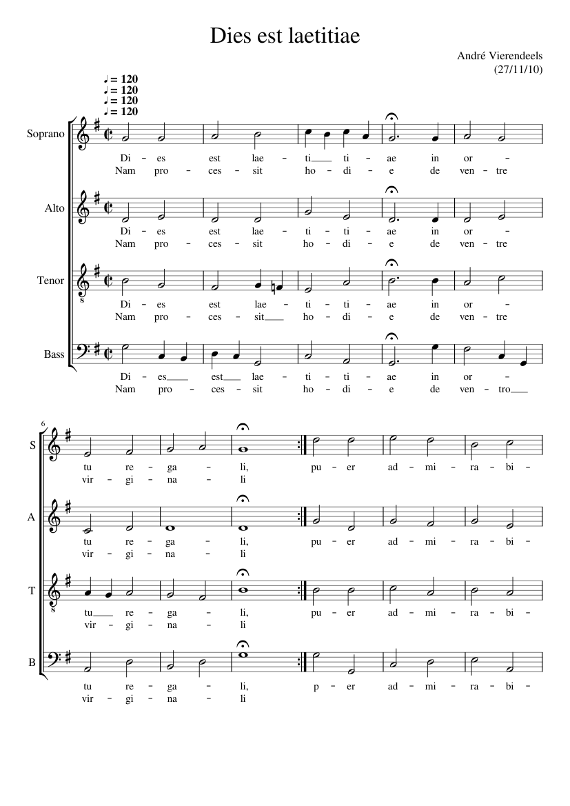 Dies est laetitiae I