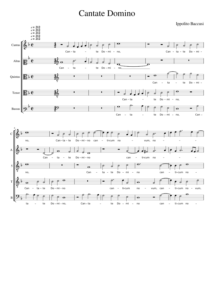 Cantate Domino