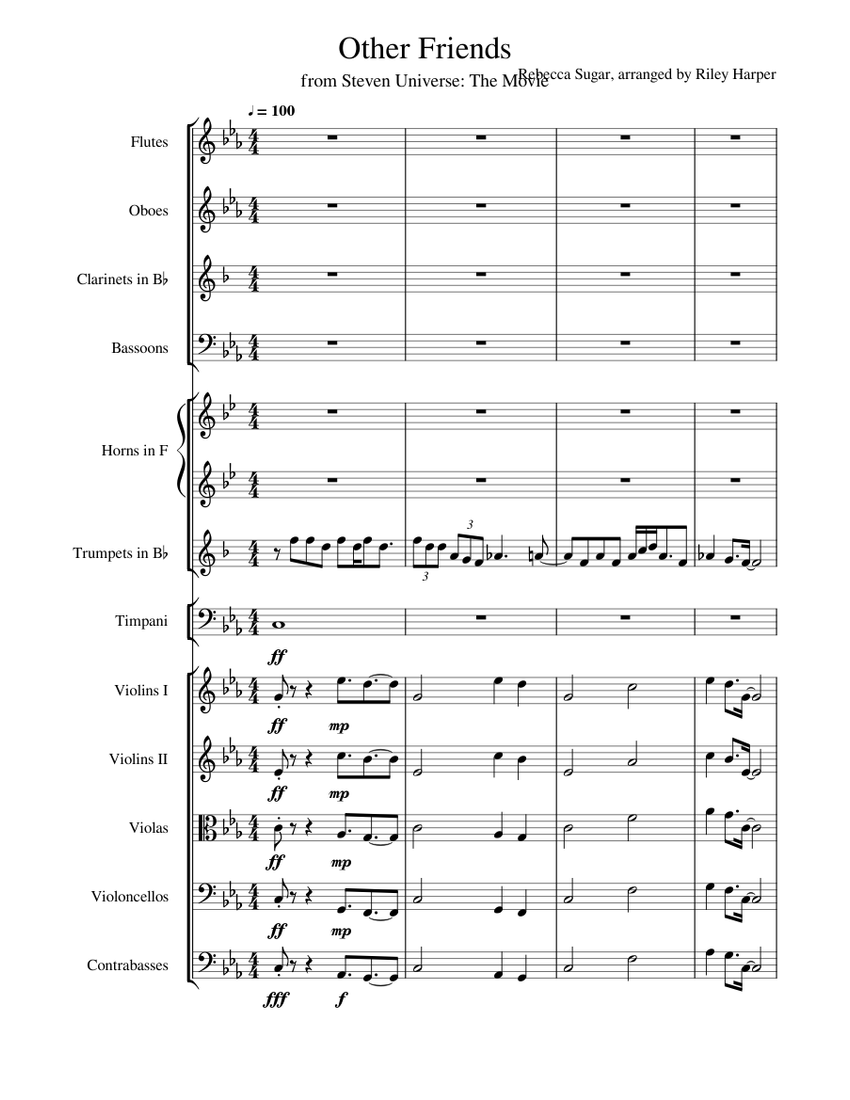 Other Friends Sheet music for Flute, Oboe, in bflat, Bassoon