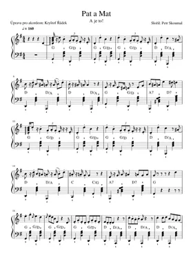Free Pat A Mat by Petr Skoumal sheet music | Download PDF or print on  Musescore.com