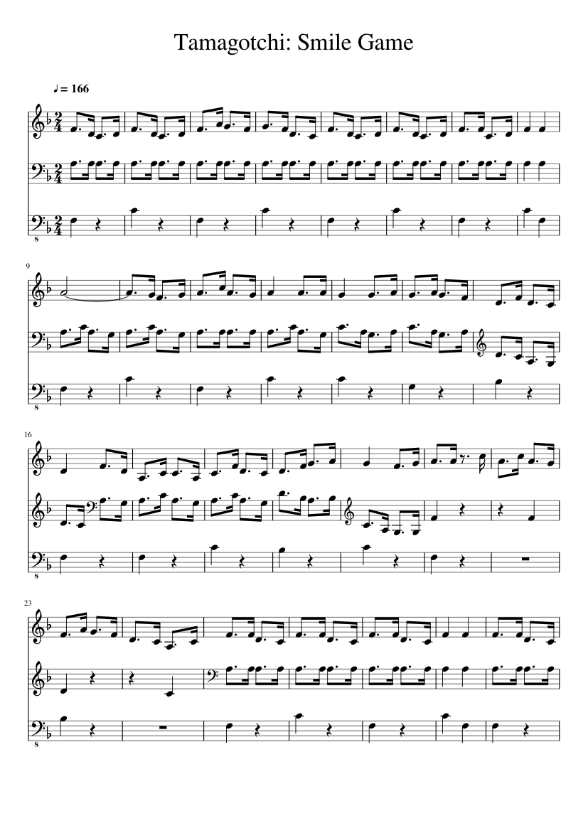 Tamagotchi: Smile Game - piano tutorial