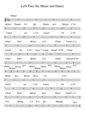 Let S Face The Music And Dance Sheet Music Free Download In Pdf Or Midi On Musescore Com