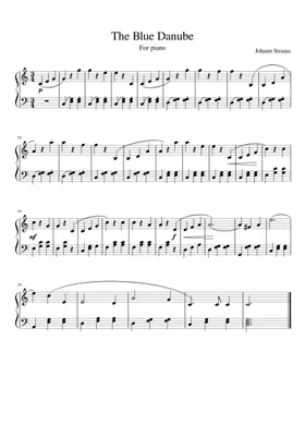 Free An Der Schönen Blauen Donau, Op.314 by Johann Strauss Jr. sheet music  | Download PDF or print on Musescore.com