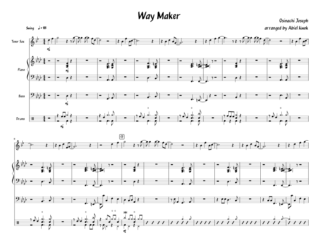 Way Maker Sheet Music - 35 Arrangements Available Instantly - Musicnotes