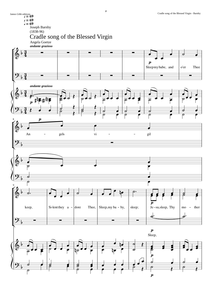 Cradle song of the Blessed Virgin