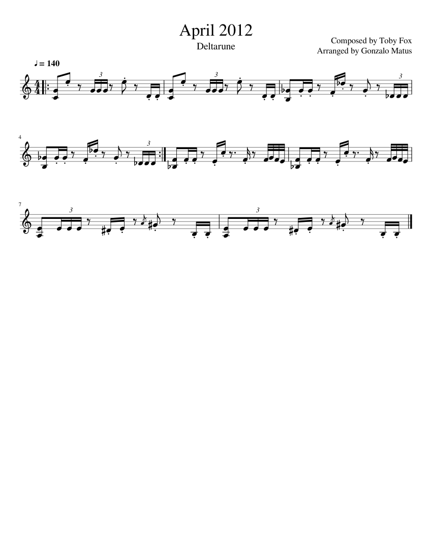 April 2012 - Violin Solo