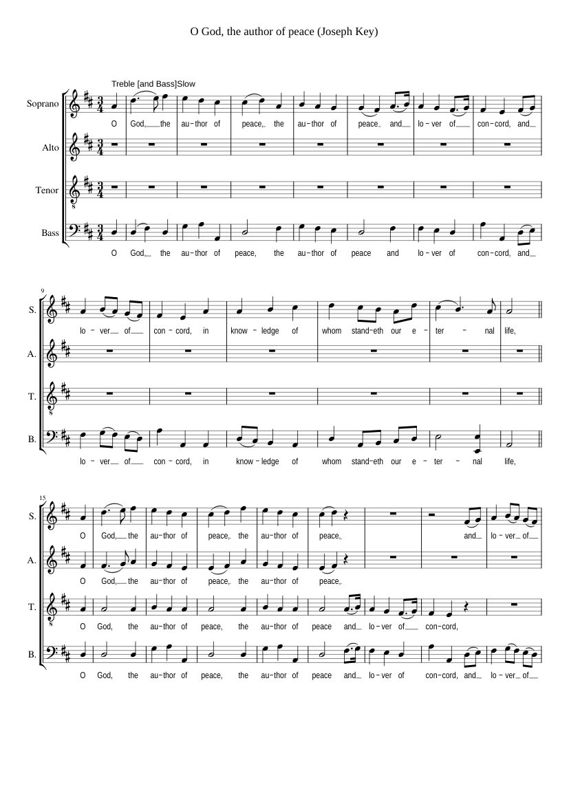 O God the author of peace