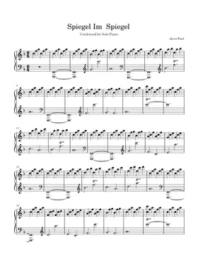 Spiegel I'm Spiegel Sheet music for Piano, Violin (Mixed Trio