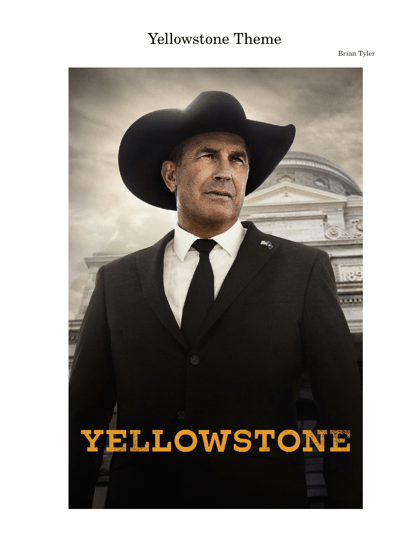 Yellowstone Theme Brian Tyler (MuseScore 4) Sheet music for Flute