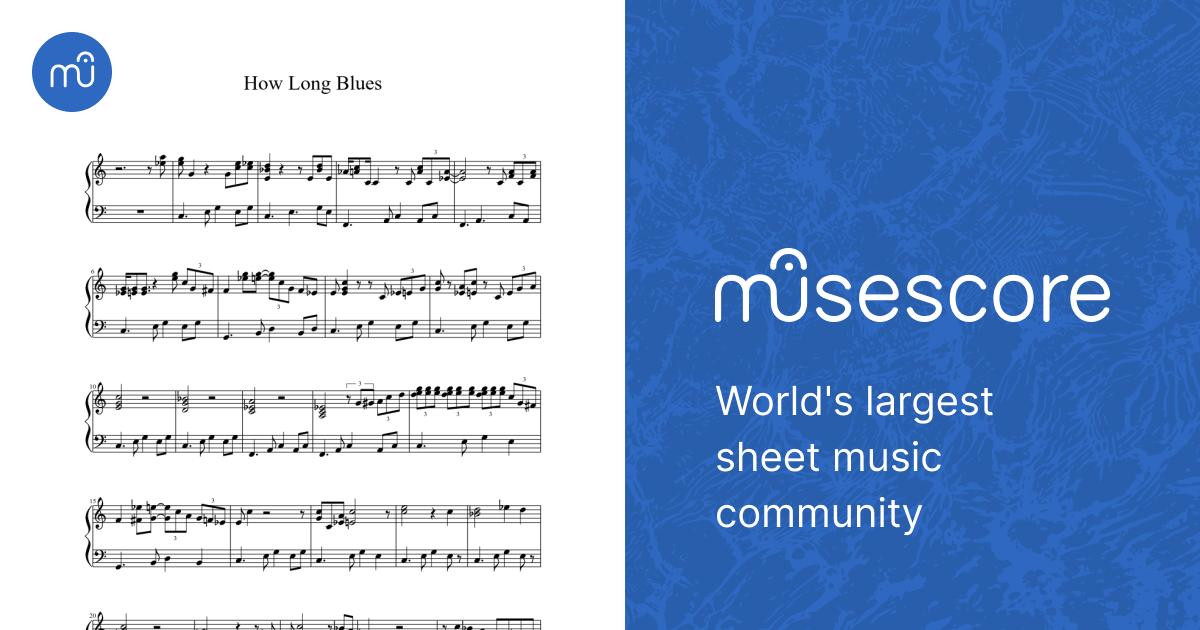 How long blues Sheet music for Piano (Solo) | Musescore.com