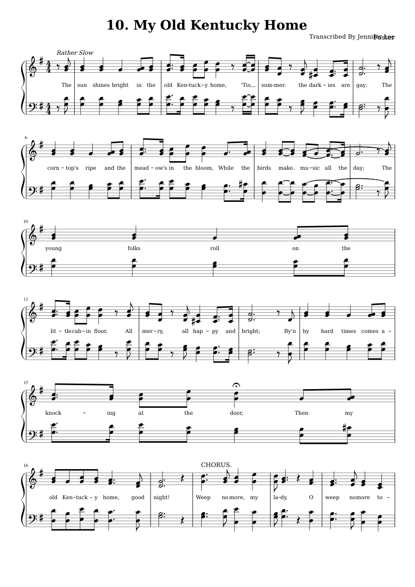 My old Kentucky home