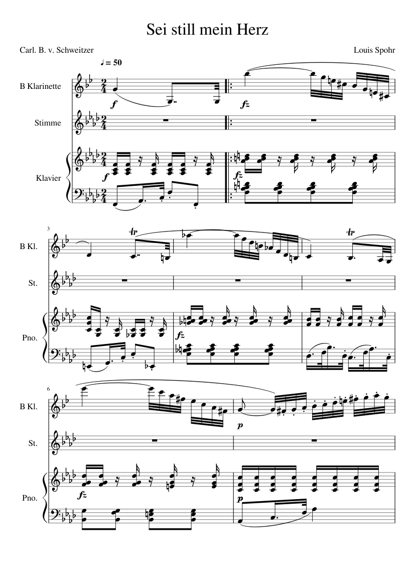 Sei still mein Herz (Louis Spohr)