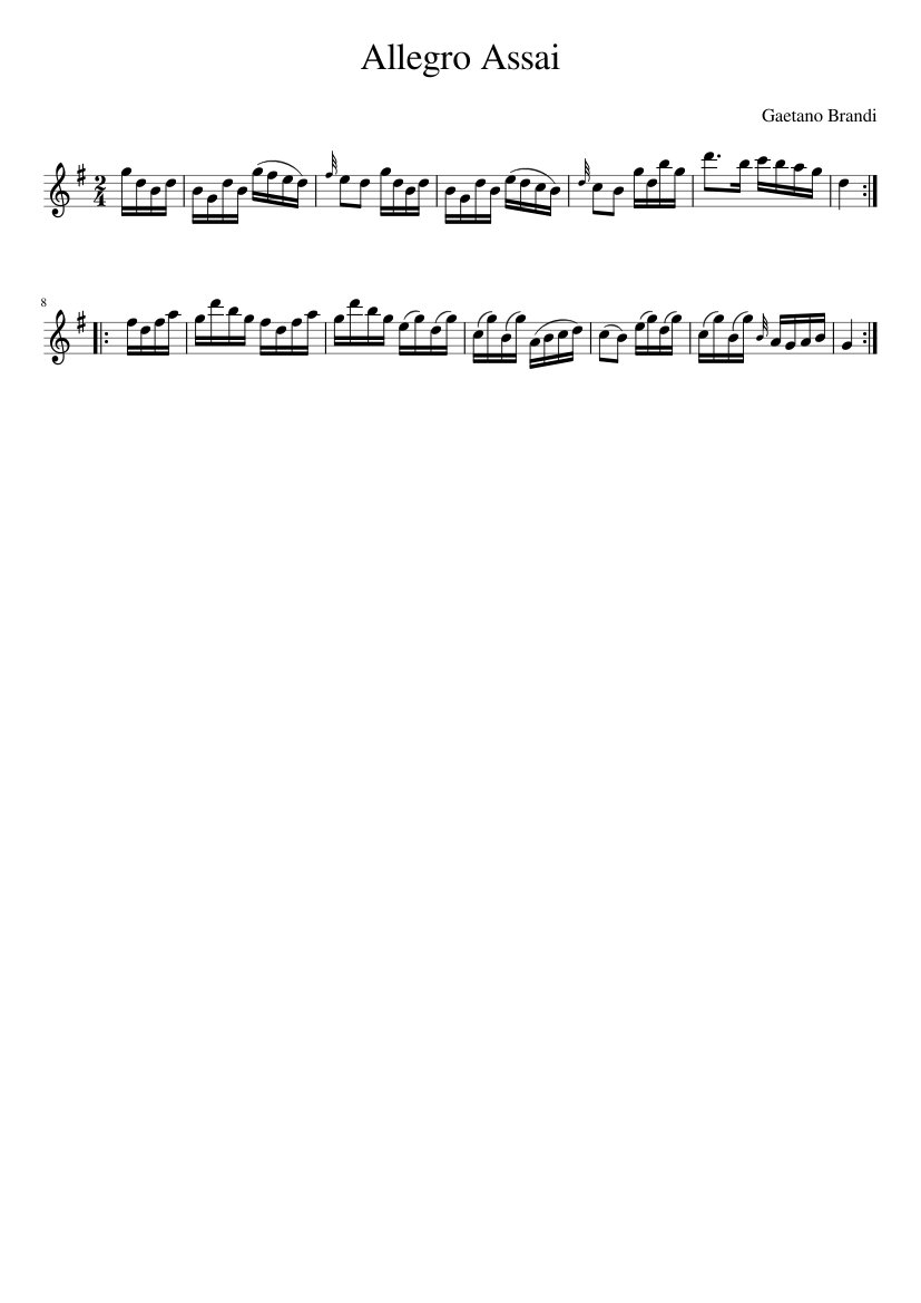 Allegro Assai