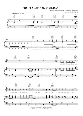 Free High School Musical 3 sheet music | Download PDF or print on  Musescore.com