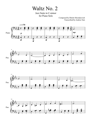 Dmitri Shostakovich Sheet Music Free Download In Pdf Or Midi On Musescore Com