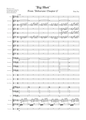 BIG SHOT - Deltarune: Chapter 2 Sheet music for Piano, Trombone, Alto,  Organ & more instruments (Mixed Ensemble)