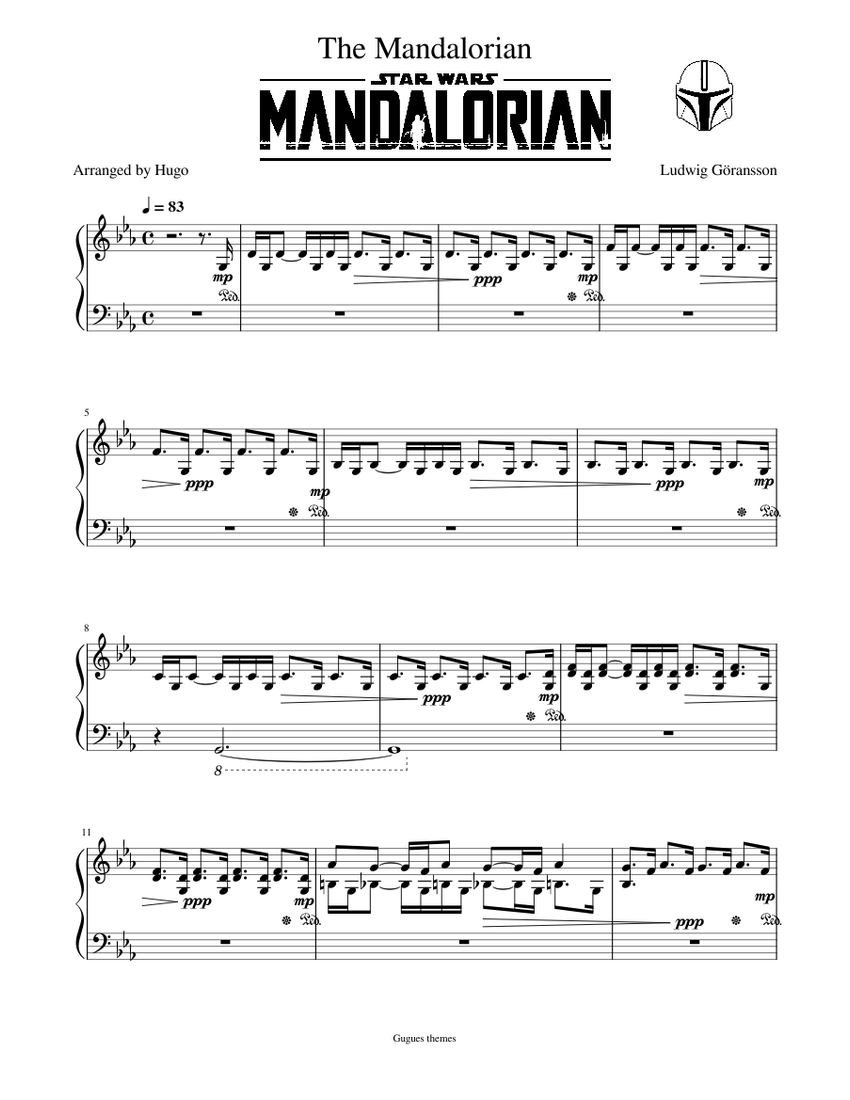 The Mandalorian Sheet music for Piano (Solo) | Musescore.com