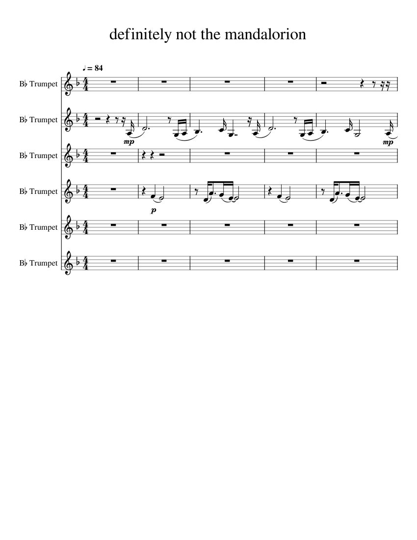 b flat trumpet chords for standard tuning