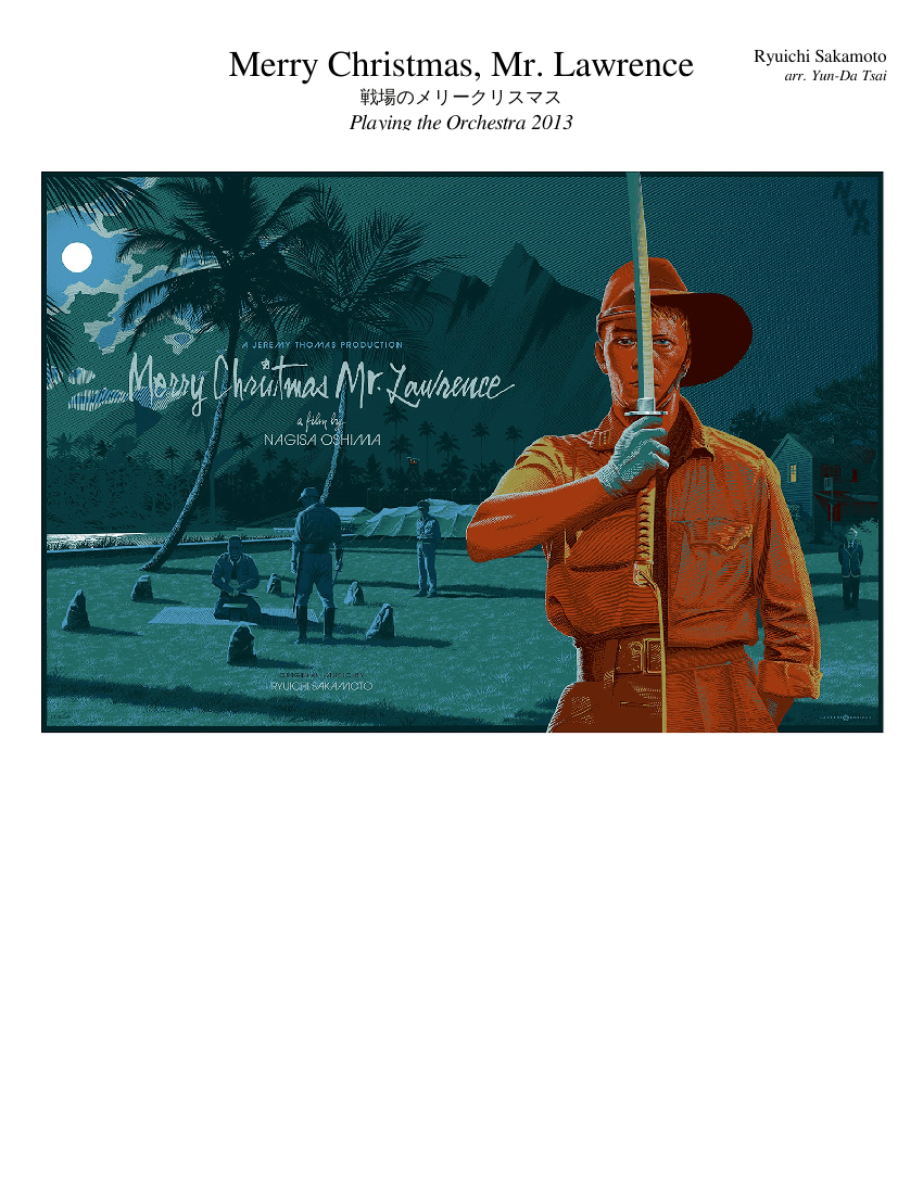 Merry Christmas, Mr. Lawrence Sheet Music for Piano, Trombone
