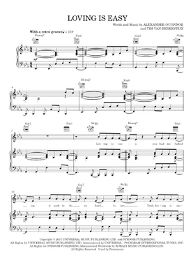Free loving is easy by Rex Orange County sheet music | Download PDF or  print on Musescore.com