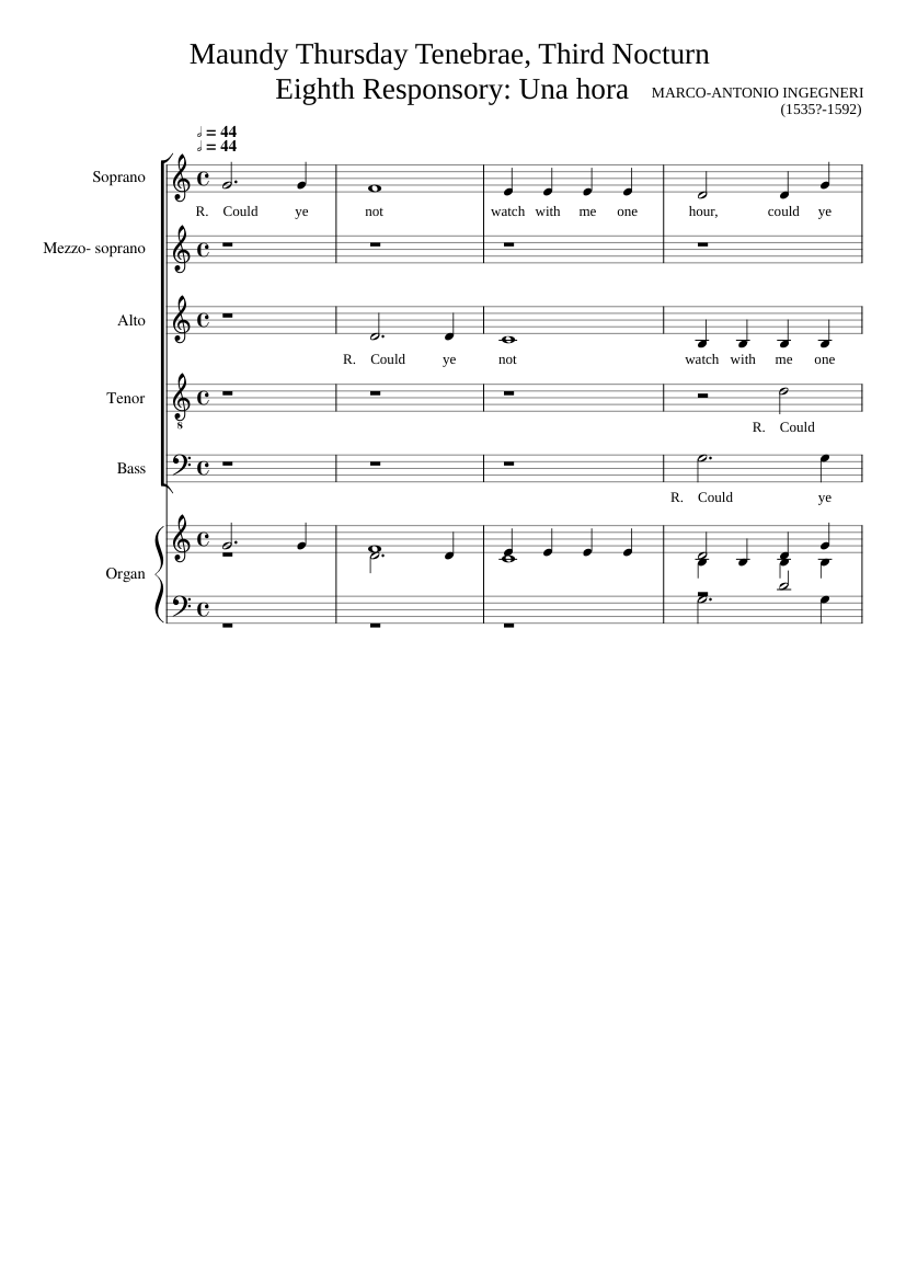 Could ye not watch with me one hour?