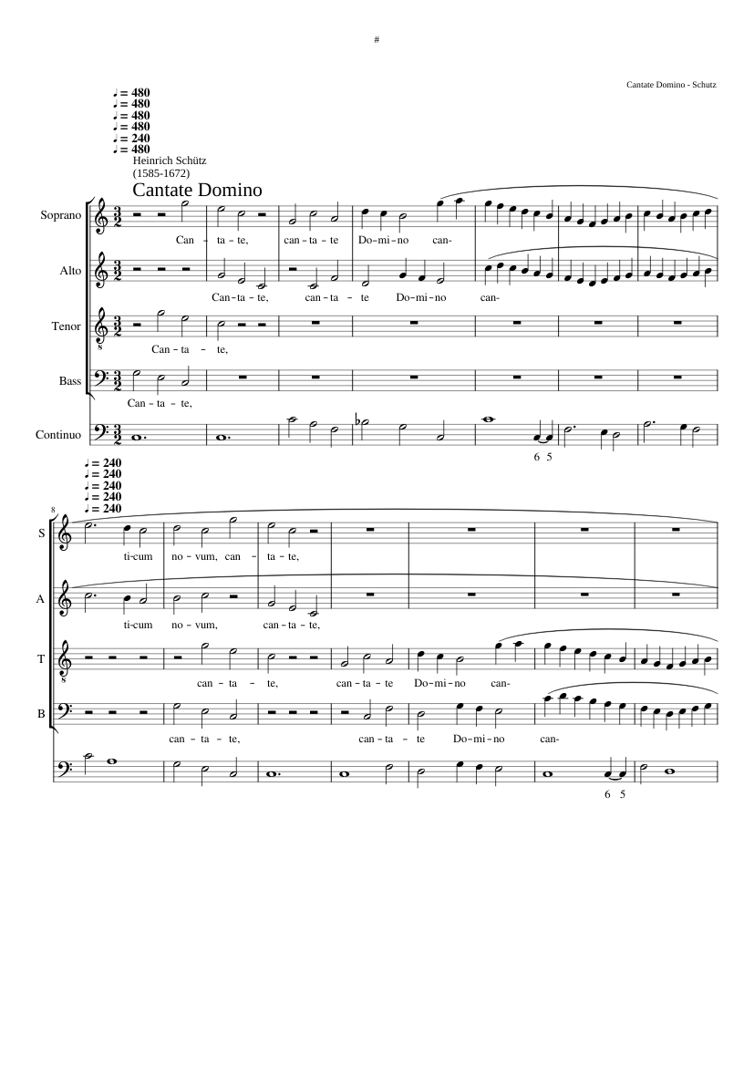 Cantate Domino SWV 81