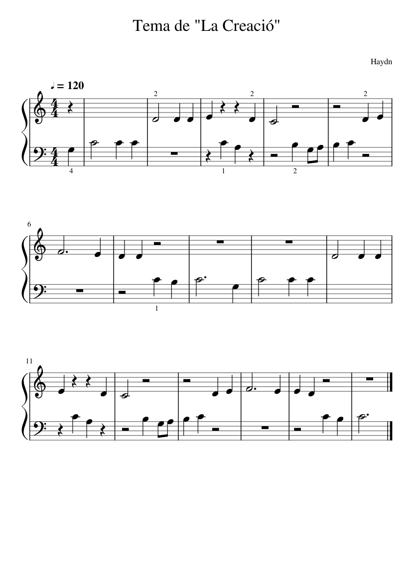 Tema de La Creació - Haydn