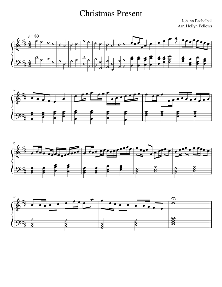 Canon and Gigue in D major P.37