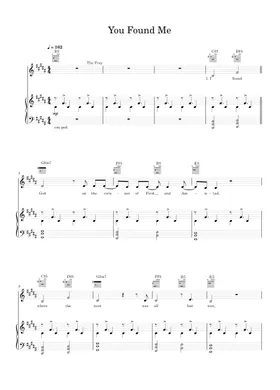 Free You Found Me by The Fray sheet music | Download PDF or print on  Musescore.com