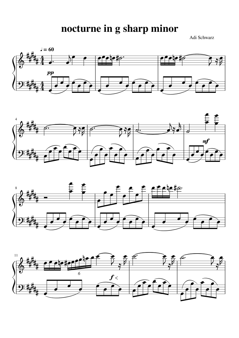 Nocturne in G sharp minor by Adi Schwarz