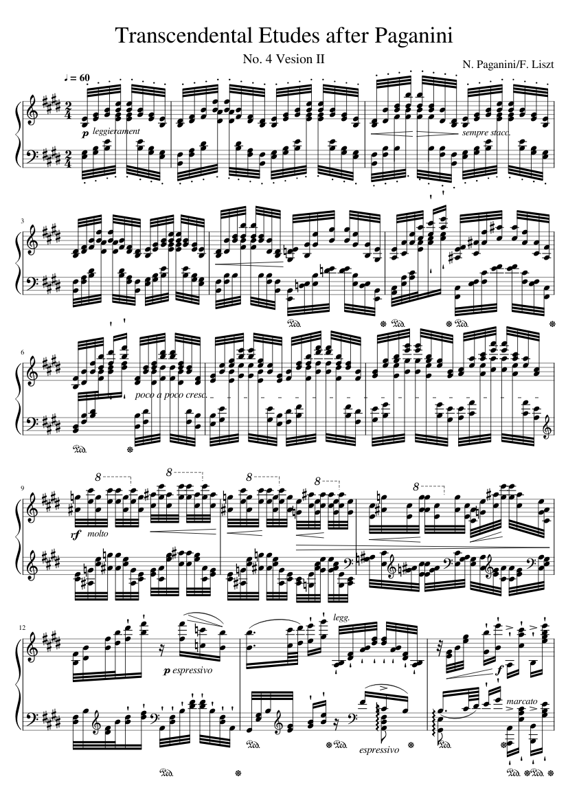 Études d'exécution transcendante d'après Paganini S.140